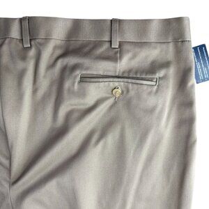 Ralph Lauren Men Tan Pleated Chino Pants 50 NEW Cotton Casual Trousers Old Money